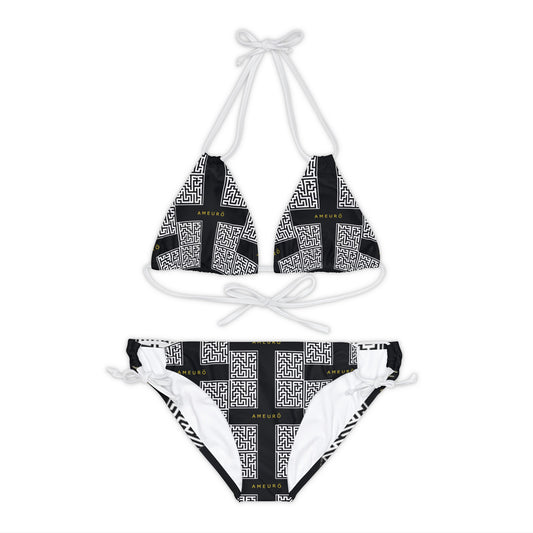 Ameurö Strappy Bikini Set with Limited Edition Adam and Eve Mazrunnr motif