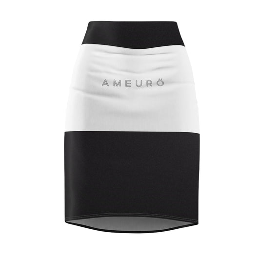 Ameurö Women's Black and White Pencil Skirt