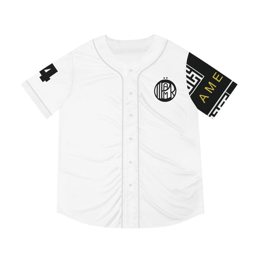 Ameurö Men's Baseball Jersey with Mazrunnr signature Motif and All is One,One is All